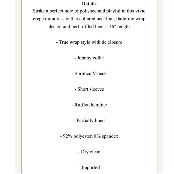 CHARLES HENRY Royal Ruffle Crepe Wrap Mini Dress - Picture 12 of 12